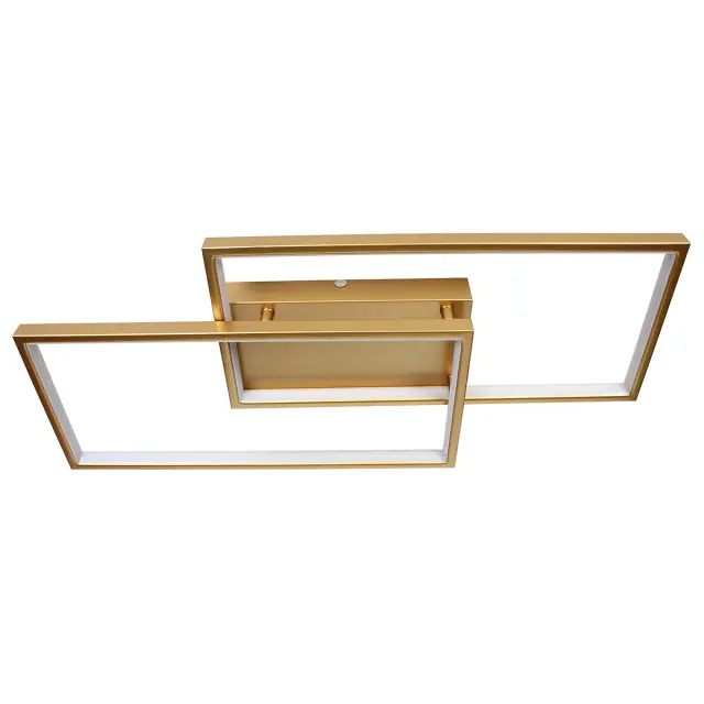Φωτιστικό οροφής LED 34W 65x28x8 εκ. χρυσό με controller - GLOBOBOX 3
