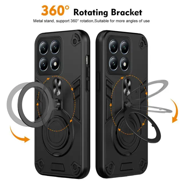 Θήκη με Περιστρεφόμενη Βάση για Xiaomi 14T Pro- Black OEM 3