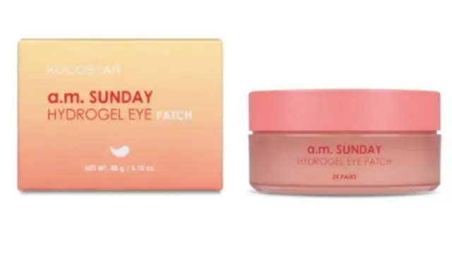 KOCOSTAR A.M Sunday Hydrogel Eye Patche-Επιθέματα Υδρογέλης με Θαλάσσιο Κολλαγόνο για Άμεση Αναζωογόνηση της Περιοχής των Ματιών 48τμχ
