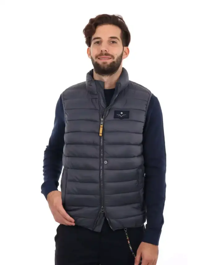 Armata Di Mare - Ανδρικό Αμάνικο Χειμωνιάτικο Μπουφάν Regular Fit 5337217-541 Γκρι - S