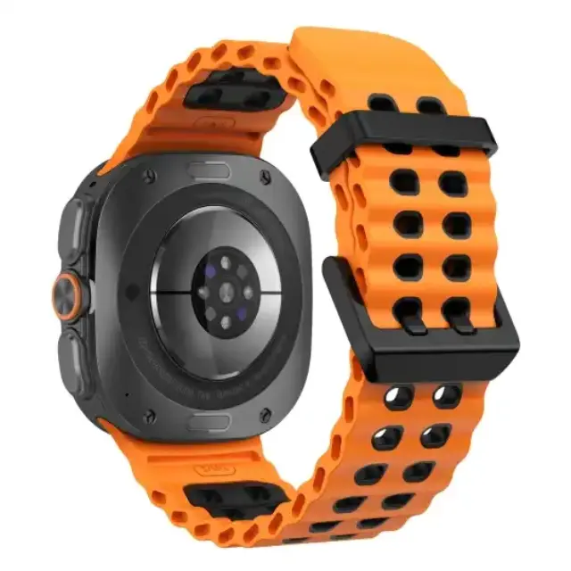 Tech-protect Iconband Pro Samsung Galaxy Watch Ultra 1 / 2 2024-2026 (47 Mm) Orange/black 2