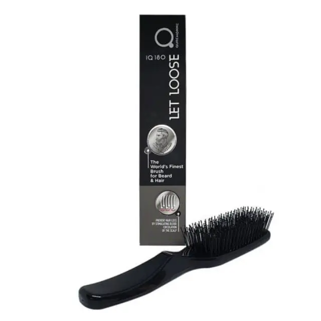 Qure Homme IQ 180 Let Loose Beard Brush - (επαγγελματική βούρτσα για μαλλιά και γένια) 2