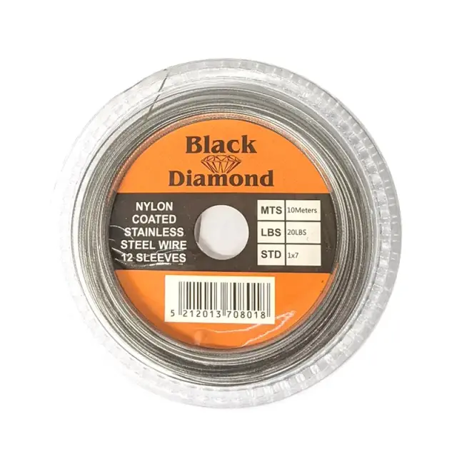 Σύρμα Black Diamond 1x7 Νίκελ με Κλιπς 10m 10lbs