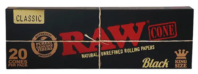 RAW Black Cone PreRolled Basic - Κώνος Προτυλιγμένος - 20τεμ. - King Size 3