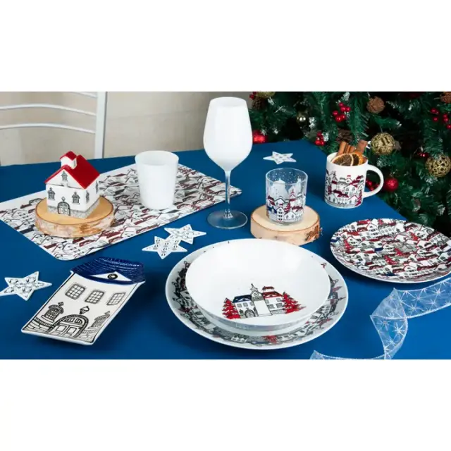 Excelsa Χριστουγεννιάτικη κεραμική Ζαχαριέρα / Ceramic Sugar Jar: Innsbruck 2