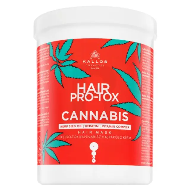 Kallos Hair Pro-Tox Cannabis Hair Mask strenghtening mask for smoothness and gloss of hair 1000 ml