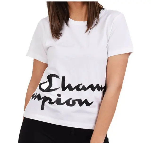 CHAMPION T-SHIRT ΜΕ ΣΤΑΜΠΑ - XL
