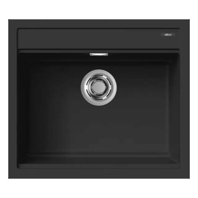 Νεροχύτης κουζίνας BEST 105 Black 86 ELLECI 57x51cm