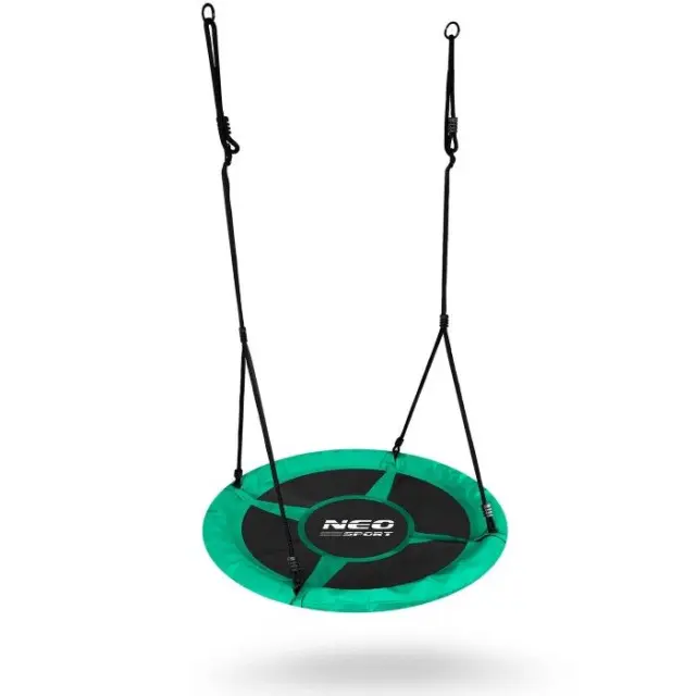 NEO Sport Κούνια Φωλιά Κρεμαστή Υφασμάτινη 100cm Πράσινη 2