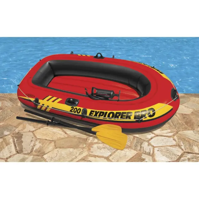 Φουσκωτή βάρκα Intex Explorer Pro 200 με διαστάσεις 196x102x33cm - 2 ατόμων I03403760 2