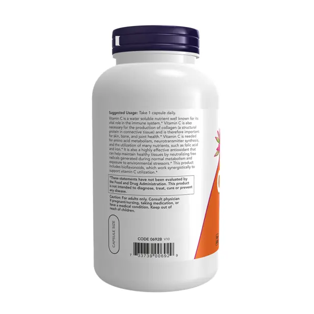 Now Foods Vitamin C-1000 250 Capsules 3
