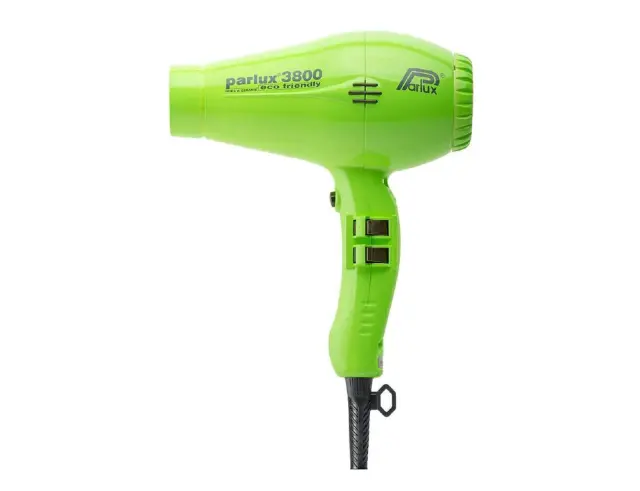 Επαγγελματικό Πιστολάκι Μαλλιών Parlux 3800 Ecofriendly με ισχύ 2100W και 4 θερμοκρασίες - Green3800 Green