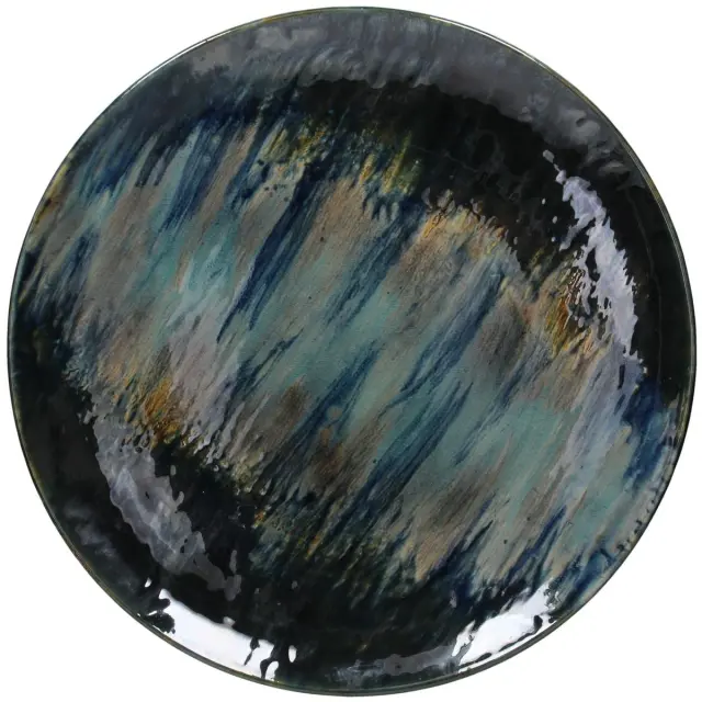 Δίσκος Μπλε Κεραμικό 47x47x5.5cm