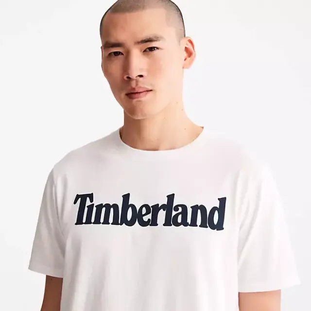 Timberland - Ανδρικό T-shirt με Λογότυπο TB0A2BRN-100 Λευκό - M