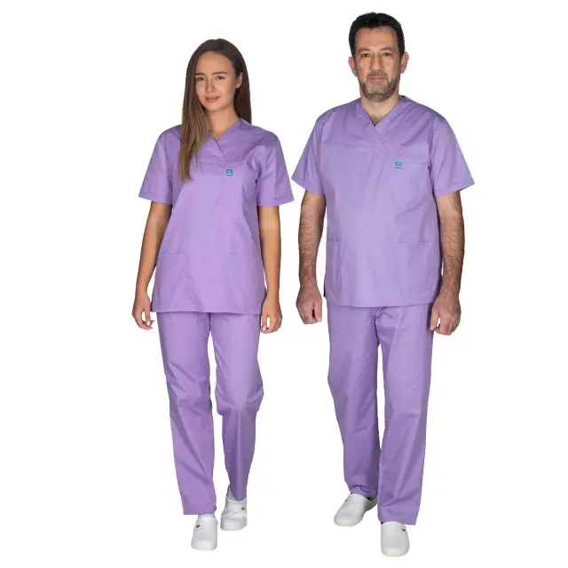 Ιατρική Στολή Unisex – Μωβ XXS-8XL - 3XL