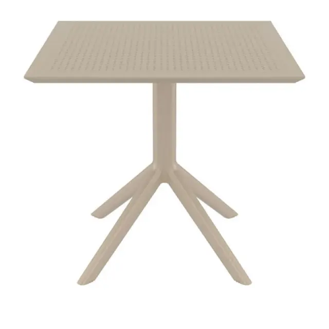 Τραπέζι SKY Dove Grey PP 80x80x74cm