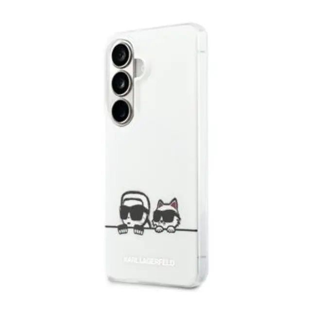 Karl Lagerfeld IML K&CH Peekaboo Logo Magnetic Case for Samsung Galaxy S26+ White
