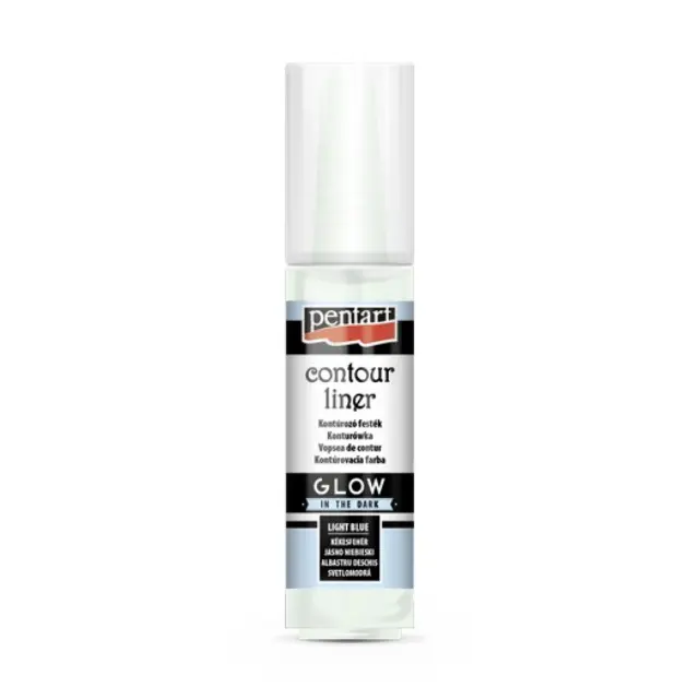 Liner Glow in the Dark Pentart 30ml - Light Blue