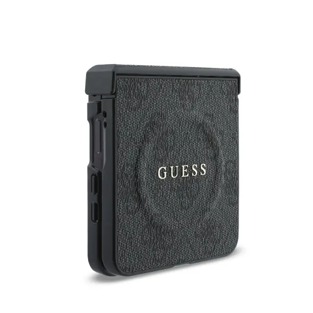Guess PU Leather 4G Magnetic Case for Samsung Galaxy Z Flip 8 Black 3