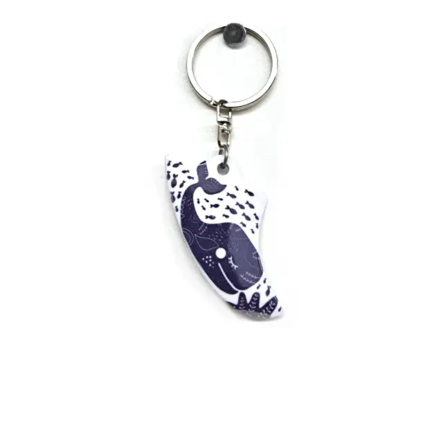 WHALE FIN KEYCHAIN