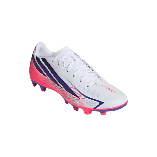 adidas Performance Men's F50 Hyperfast Club FG/MG Άσπρο - Κόκκινο KJ0990 (adidas Performance) 3