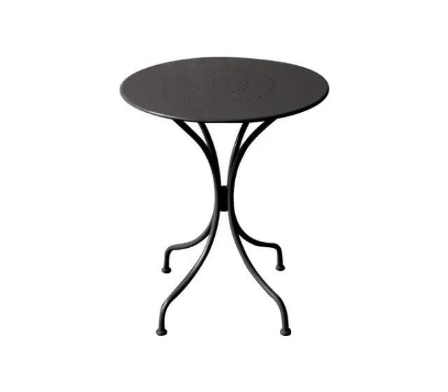 Τραπέζι PARK Μέταλλο Μαύρο D. 60 H.70cm