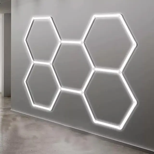 LED ΕΞΑΓΩΝΙΚΟ ΦΩΤΙΣΤΙΚΟ ΜΕ 5 ΚΥΨΕΛΕΣ ΨΥΧΡΟ ΦΩΣ 6500Κ RZ-57437