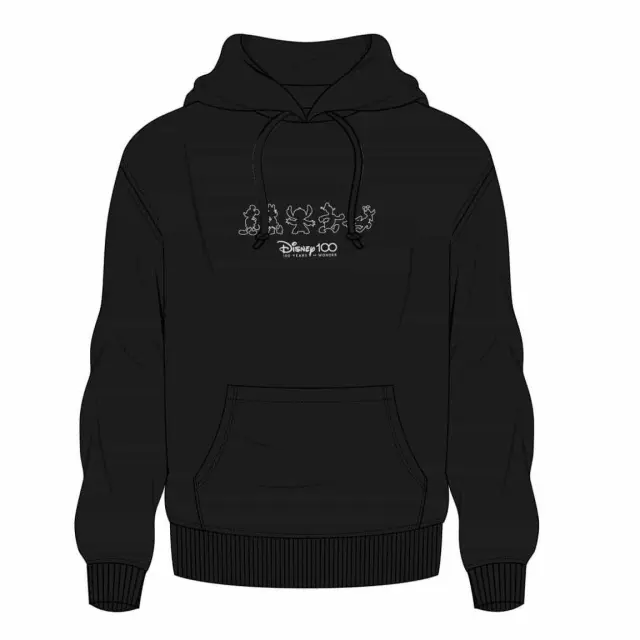 Cerda® Hoodie Silhouette Disney Characters 100- Black (S)