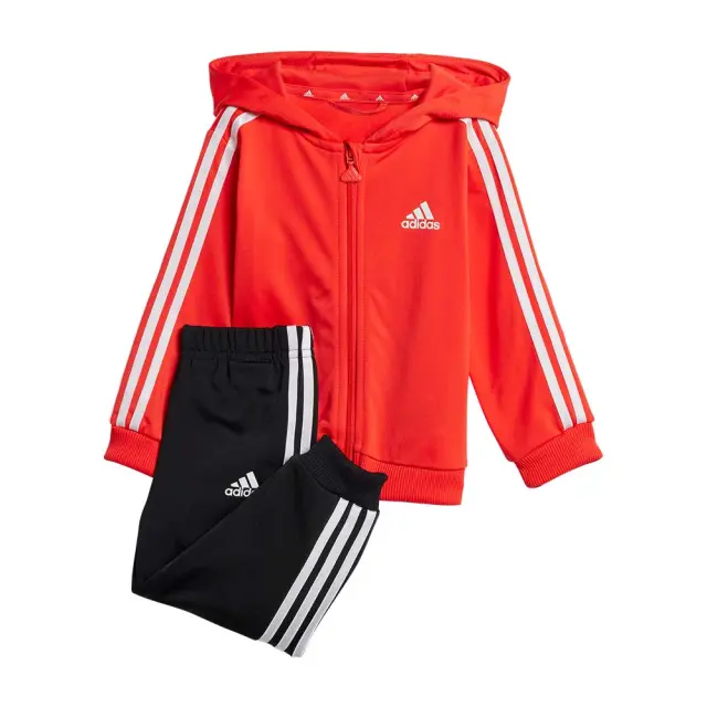 adidas Sportswear Unisex Infant's 3Stripes Shiny Track Set Κόκκινο IZ4991 (adidas Sportswear) - 92