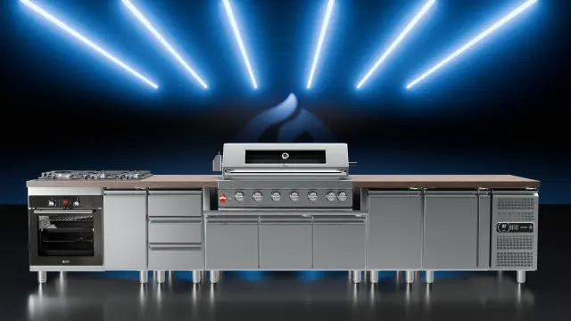 THERMOGATZ - BBQ ΥΓΡΑΕΡΙΟΥ SEMI-PROF TGH-BI-B8B-G 6+1 26,7kW 3