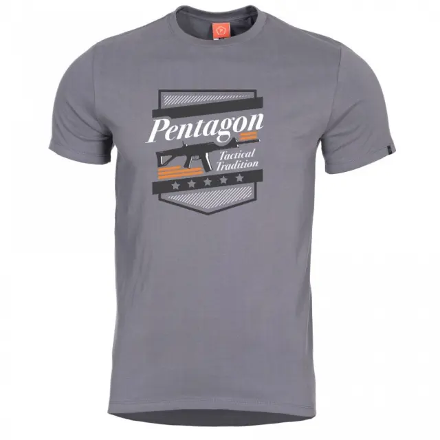 Pentagon Ageron A.C.R T-Shirt - Μπλουζάκι Μακό για Τακτική- Καθημερινή Χρήση - 08WG-Wolf Grey-Γκρί Ανοιχτό