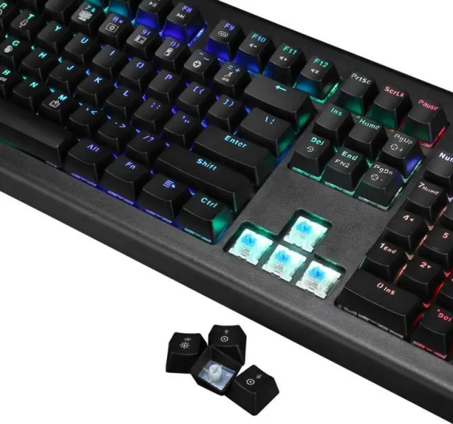 Marvo Gaming Μηχανικό Πληκτρολόγιο με Outemu Blue διακόπτες και φωτιζόμενα πλήκτρα KG959G 2