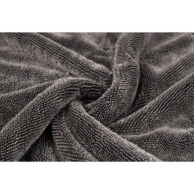 Πετσέτα μικροϊνών Duo Twisted γκρι-ροζ 60 Χ 90cm 1200GSM 1176090GP MAXSHINE 3