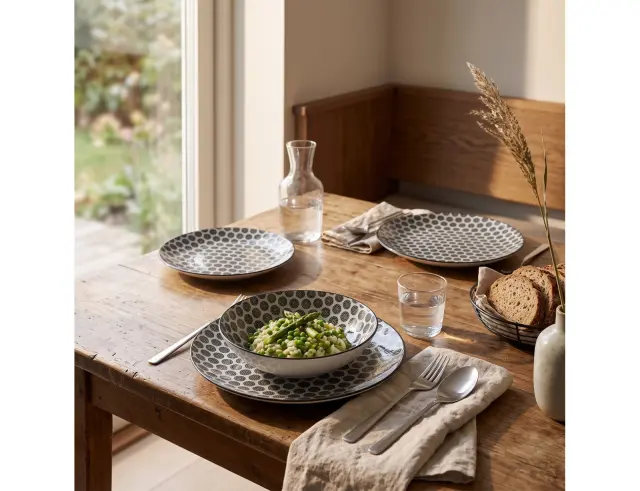 Σετ Πιάτων Secret De Gourmet Bohemia Rond - 18 τεμάχια 154723C