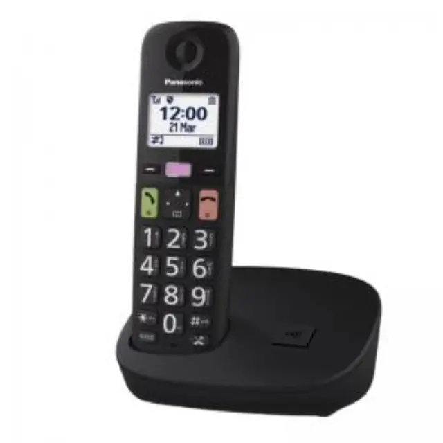 Ασύρματο Ψηφιακό Τηλέφωνο Panasonic KX-TGU110EXB Μαύρο με Δυνατό Κουδούνισμα και Φωτιζόμενο Πληκτρολόγιο με Μεγάλα Πλήκτρα 2