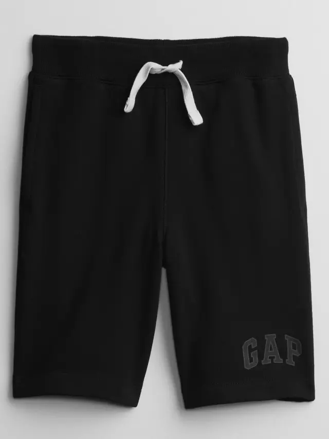 Μαύρο Παιδικό Gap Logo Pull-On Σορτς true black