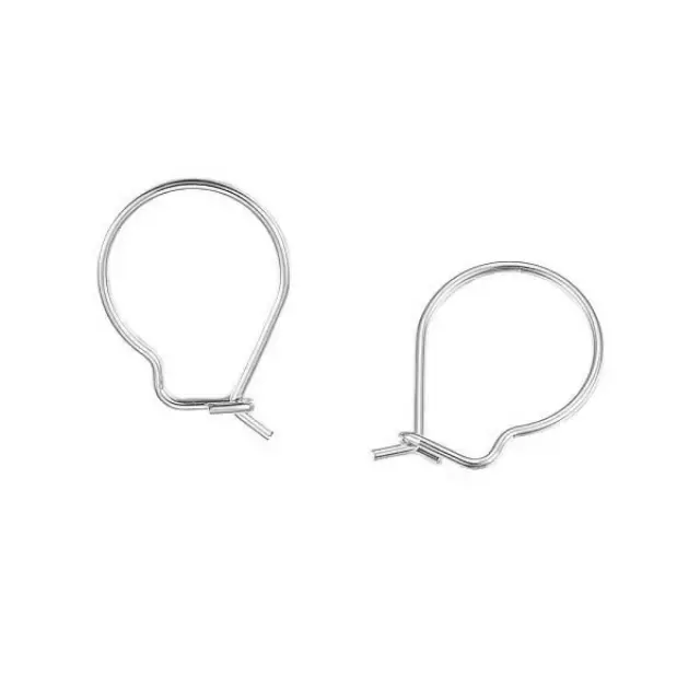 Σκουλαρίκι Kidney 18mm Ανοξείδωτο Ατσάλι 304 - 10τεμ