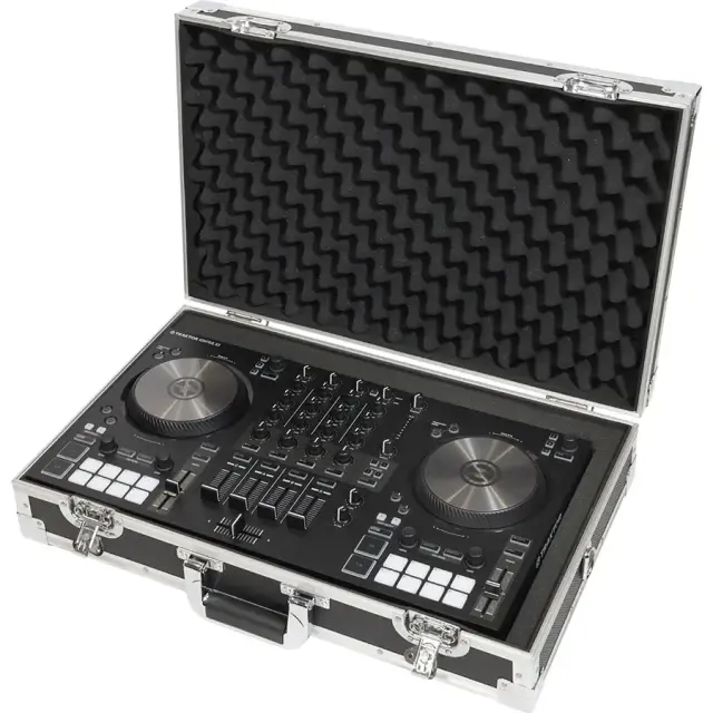 WALKASSE W-CONTROL-M Flight case Pick n Pluck foam DDJ-REV1, S4MK3, IMPULSE500.., Silver.