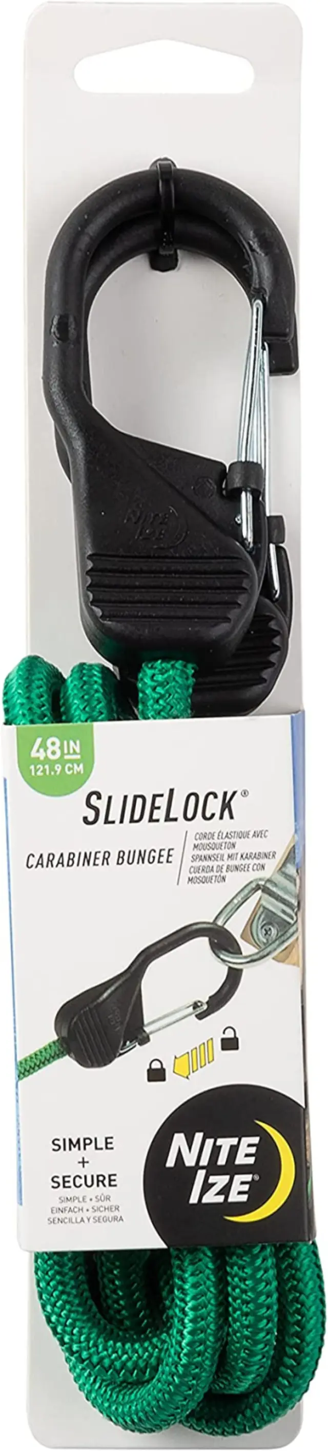 Ιμάντας Πρόσδεσης (Χταπόδι) NITE IZE SLIDELOCK CARABINER BUNGEE Πράσινο 1.2m 3