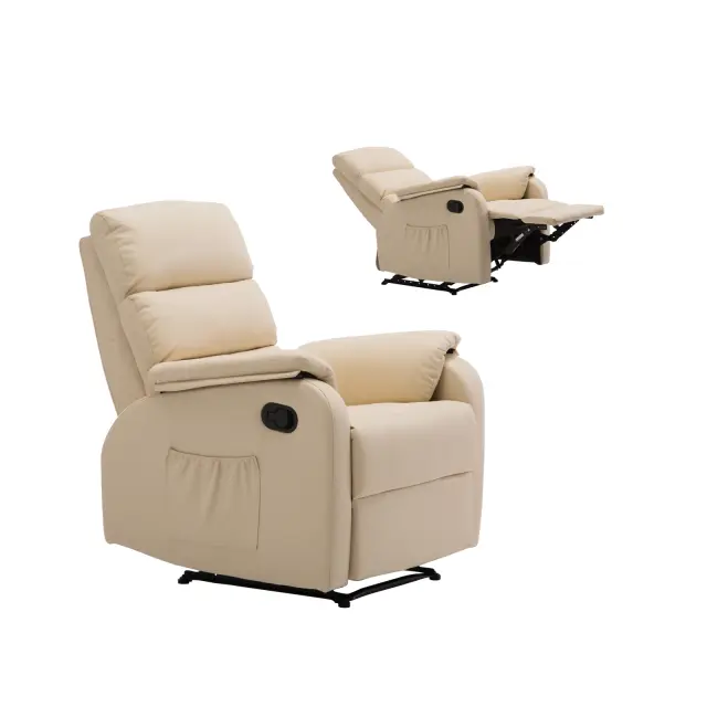 Πολυθρόνα COMFORT RELAX PU Μπεζ 79x97x101cm