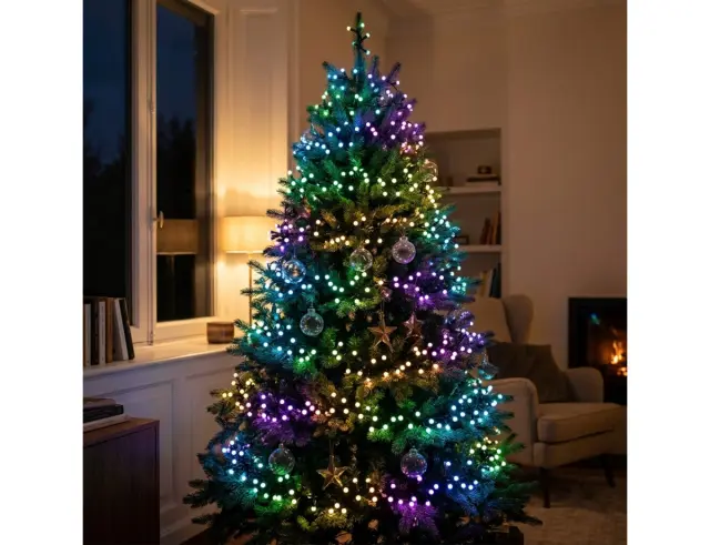 400 Smart LED RGB Twinkly Strings (TWS400STP-BEU) Κανονική Διάταξη, με Mαύρο Καλώδιο, Βluetooth, WiFi, Dimmer Και Έλεγχο μέσω Κινητού ΤηλεφώνουTWS400STP-BEU
