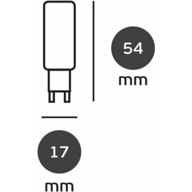 VK Lighting VK/05127/C Λάμπα LED για Ντουί G9 Φυσικό Λευκό 400lm 4000K 2