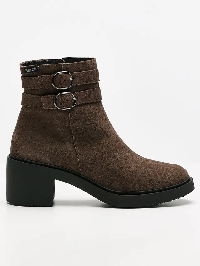 Mephisto Μποτάκια Γυναικείο δέρμα suede Καφέ MEP/PAISLEY ICE BROWN 3