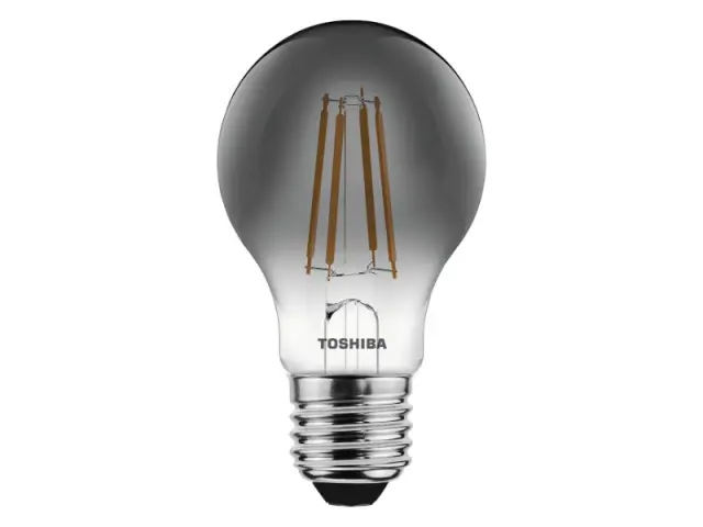 Toshiba LED Filament Smoky A60 E27 4.5W 1800K Dimmable (DELS-FBE44P5S7DG11) 2