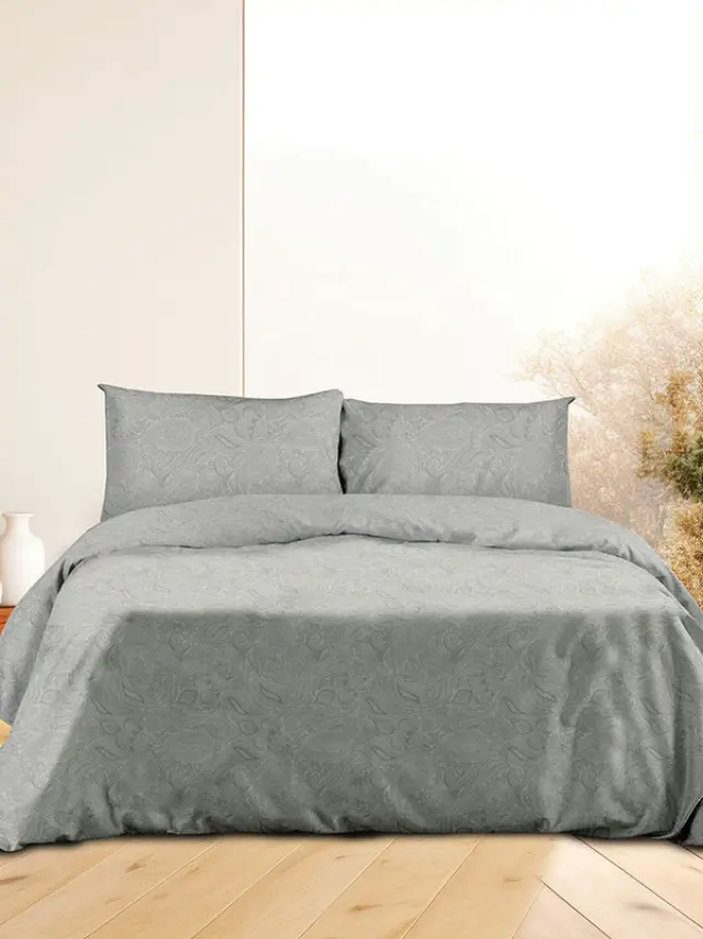 Σετ Σεντόνια Flannel 2040 Grey Μονό με λάστιχο(105x205+30) Sunshine