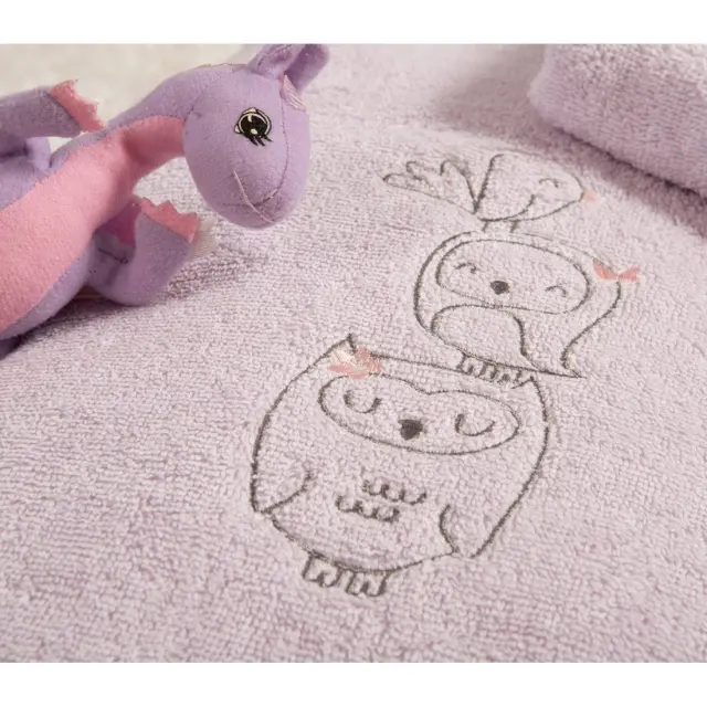 Σετ Βρεφικές Πετσέτες 2 Τεμαχίων Nef-Nef Best Friends Lavender 30x50+70x140 2