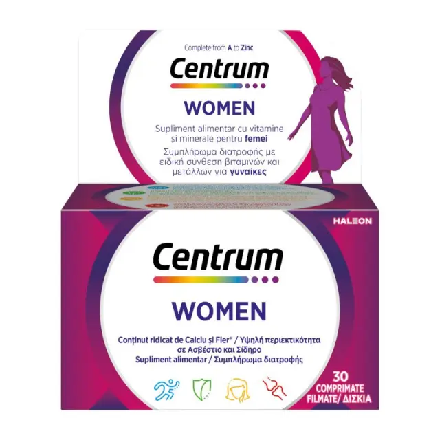 Centrum Women Πολυβιταμίνη Ειδικά Σχεδιασμένη για τη Γυναίκα, 30 δισκία