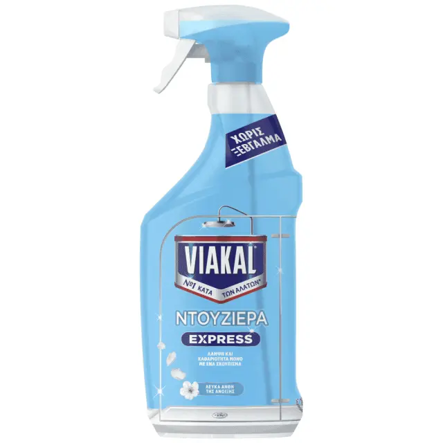 Viakal Exprees Ντουζιέρα Spray Λευκά Άνθη 800ml