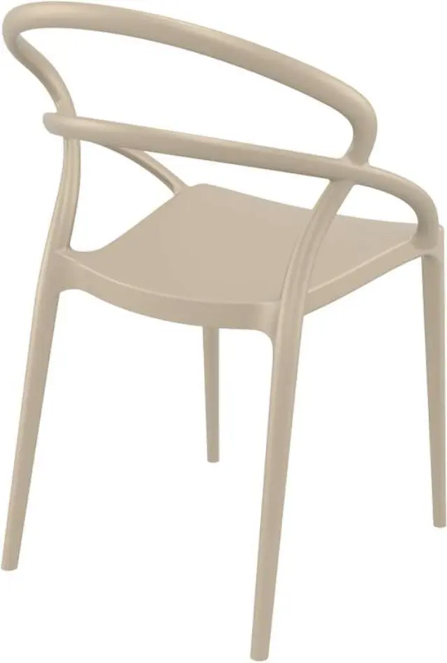 Καρέκλα Στοιβαζόμενη PIA Dove Grey PP 54x56x82cm 2
