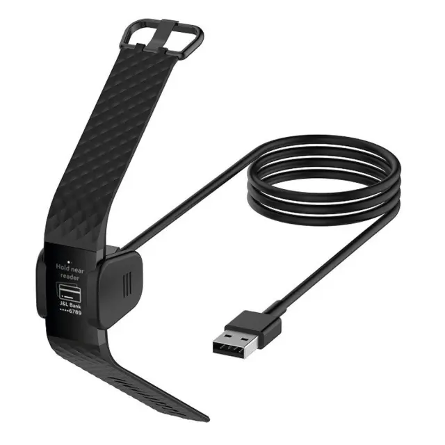 Καλώδιο Φόρτισης για Fitbit Charge 3 USB-A (1m)-Black OEM